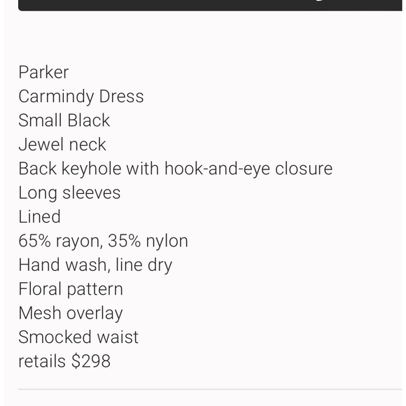 Parker velvet long sleeve mini dress, size XS - Picture 8 of 8